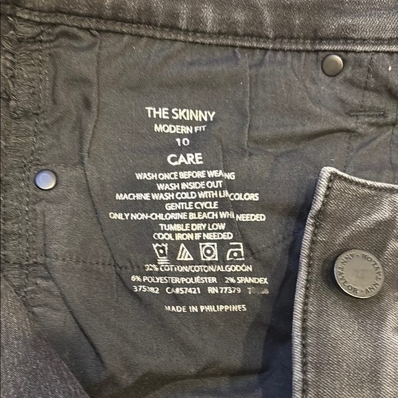 Ann Taylor Black Skinny Jeans Classic Style​ - Picture 5 of 7